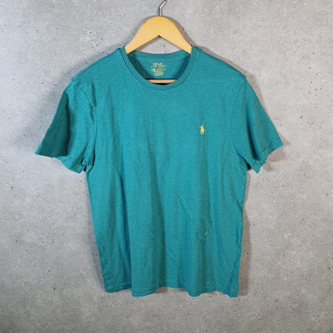 Polo Ralph Lauren vintage uomo grande blu ricamata pony personalizzata slim