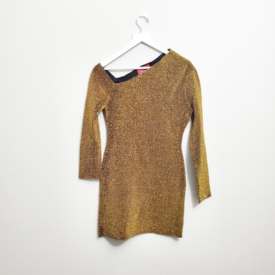 Solace London Gold Glitter Asymmetrical Collar Off The Shoulder Body Con Dress 6 | eBay Solace London Gold Glitter Asymmetrical Collar Off The Shoulder Body Con Dress 6 | eBay