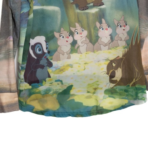 Camisa raglán manga larga Disney Bambi & Thumper para mujer talla S estampado integral - Imagen 8 de 8