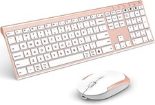 Bluetooth Keyboard Mouse, Multi-Device Wireless Keyboard and Mouse Combo USED