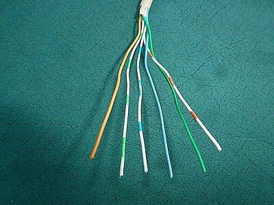 Telephone Wire Cat 3 6-Strand For Arts & Crafts Or Telephone Use 6 Ft ...