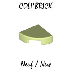 Lego 25269 - Plaque Tile Round 1x1 Quarter - Vert Clair / Yellowish Green - NEUF