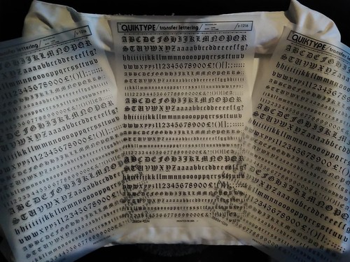 QuickType/Transfer Schriftzug Altes Englisch 24 Pt. Kappen Low Case Menge 3 Blatt - Bild 2 von 13