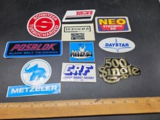 10 Vintage Motorcycle Racing Product Stickers 2