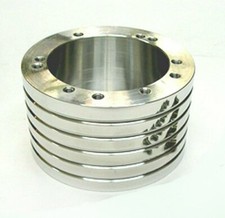 Polished Billet 56 Hole Steering Wheel Spacer - 2- For Grant Apc Pilot 3 Hole