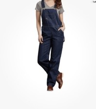 NWT - DICKIES Denim Relaxed Fit Straight Leg Bib Overalls - Size Large
