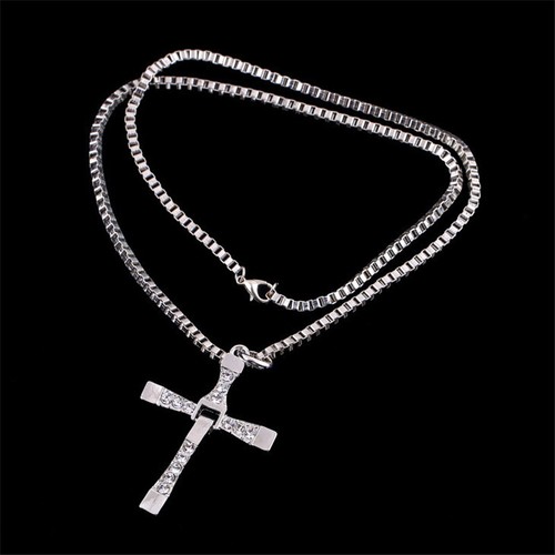 COLLAR MASCULINO DEL RÁPIDO Y FÚRIA EN METAL Y CRISTAL - Imagen 3 de 3