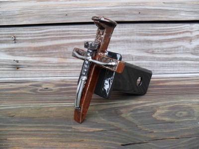 Cross Trailer Hitch Receiver Cover Hand Made