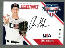2020 USA Stars & Stripes CNT Signatures Black Ink #CNT-CM Chris McMahon 40/499