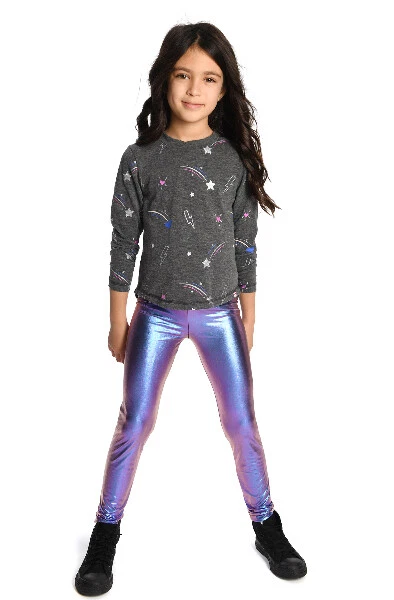 New Fall Appaman Shiny Purple Ombre Tween Girls Leggings 14 Last 1