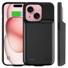 6800mAh External Battery Charger Case Power Bank For iPhone15Plus Charging Cover