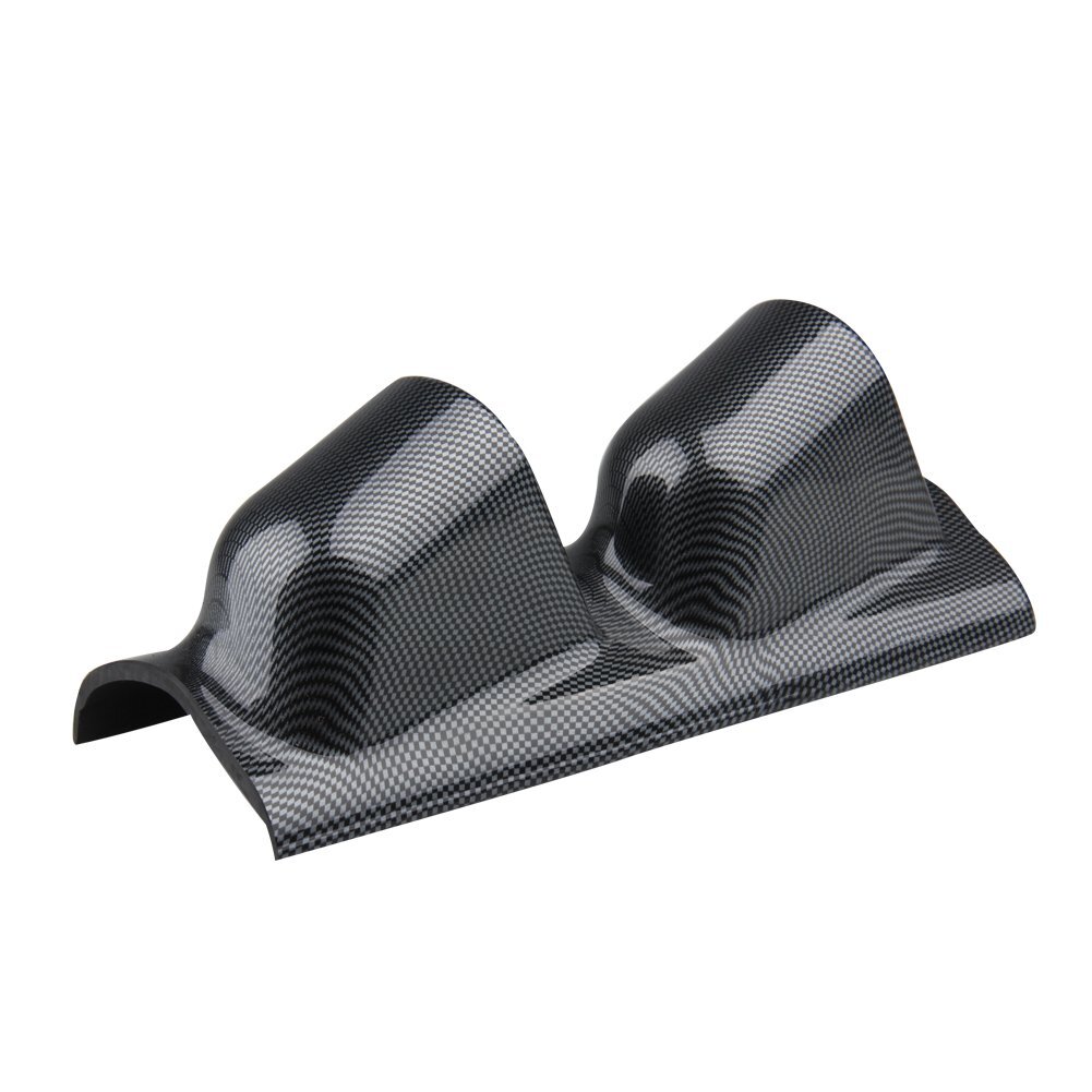 Black 52mm 2" Dual Hole Console Dashboard A-Pillar Gauge Holder for Left Driving