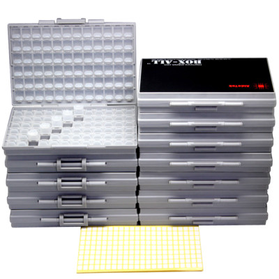 12 BOXALL Enclosure box surface mount 144 components organizer 0805 0603 0402 RC