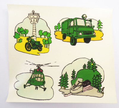 NVA Decals W50 Motorcycle Helicopter Snowmobile GDR Vintage 