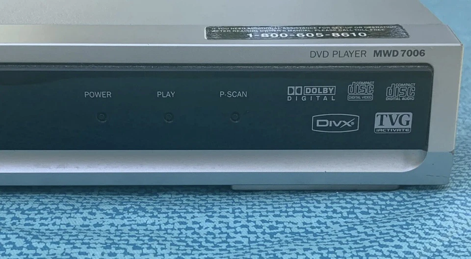 Reproductor de DVD de escaneo progresivo Magnavox MWD7006 probado funciona perfecto (SIN CONTROL REMOTO) Foto 4 de 4