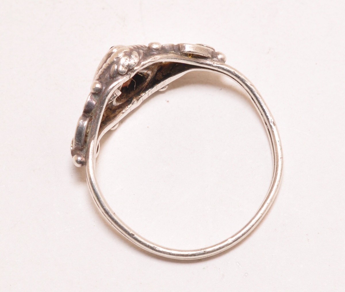 SILVER925 HEART RED STONE RING/シルバー/リング シルバー925 ハートストーンリング 赤 青 ゴールド ガーネット