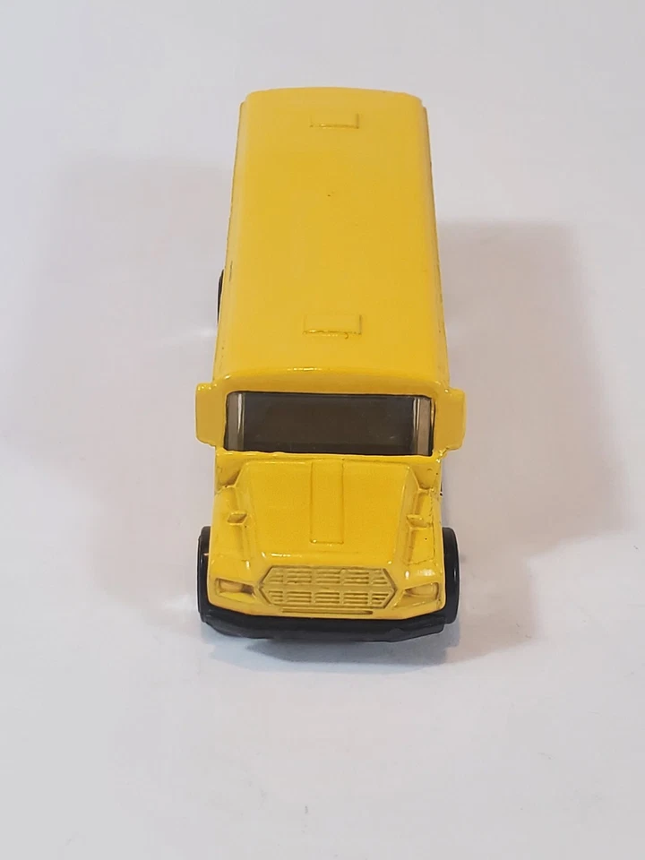 Placas de aviso amarelas vintage Hot Wheels Ford ônibus escolar de 1988 excelente - Imagem 3 de 4