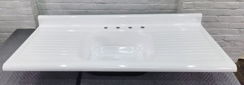 Kitchen Sink vintage steel professionally refinished farm house victorian