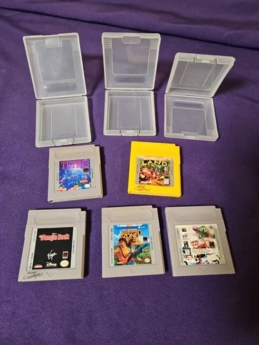 gameboy games lot bulk ( 5 Games/3 Cases- Untested)