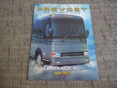 Prevost Le Mirage XL Coach Bus Prospekt Brochure 1997 English selten rare