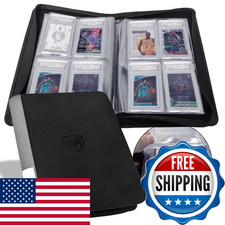 Graded Card Binder, Holds 40 PSA Slabs, 4 Pocket Slab Binder for PSA CGC CSG Sla