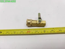 Enerco Brass Quick Connect Shut Off Valve MH60896 1/2 PSA Max 3/8" FNPT