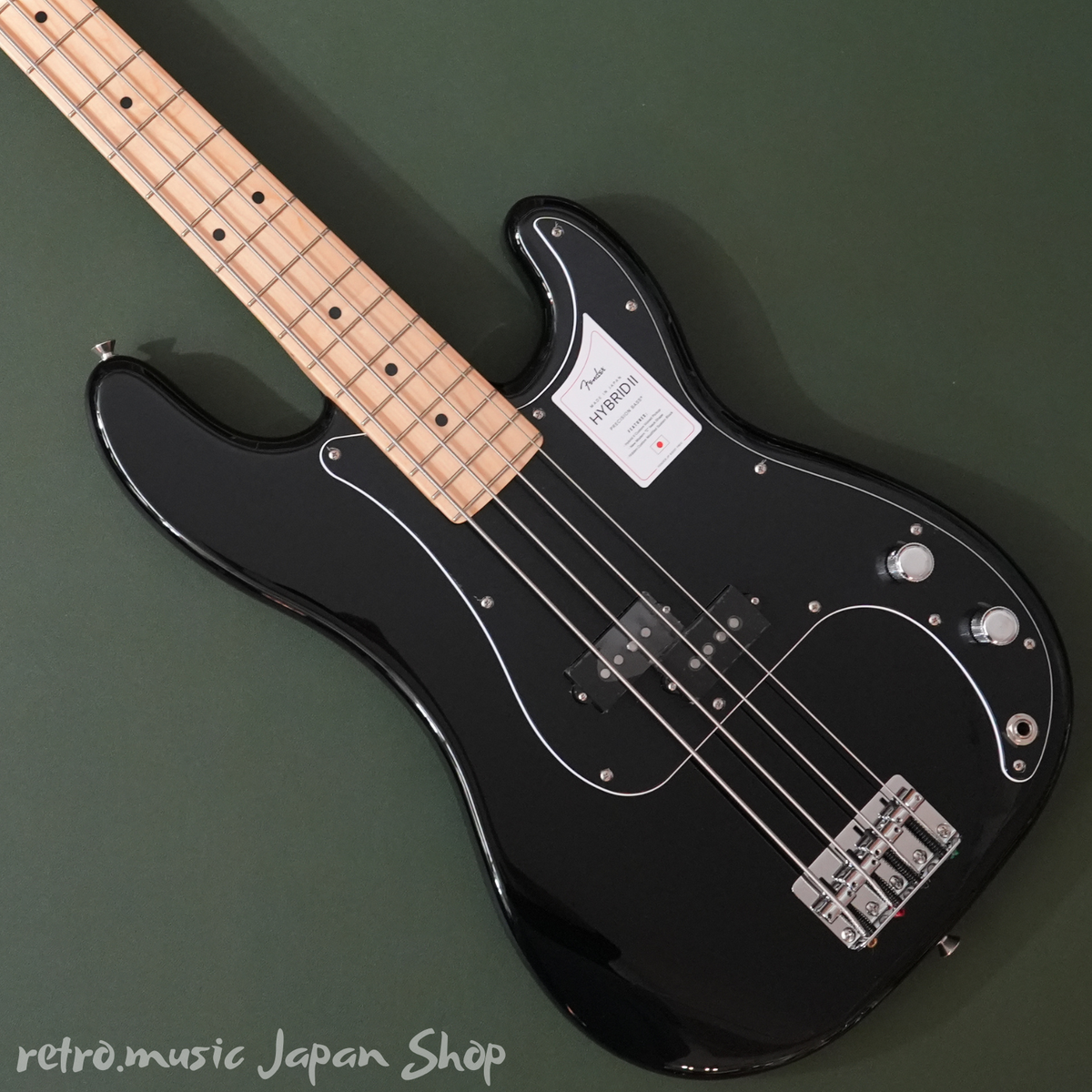 Fender Made in Japan Hybrid II Maple Fingerboard Black Precision
