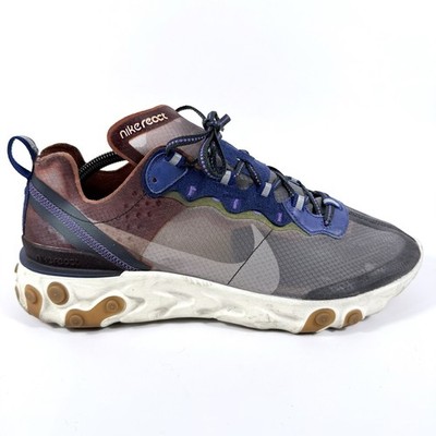Nike React Element 87 Dusty Peach Athletic Sneakers Men's Size 11.5 AQ1090-200