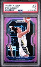 2021 Panini Prizm Wnba #15 Marina Mabrey Purple /99 PSA 9 RC