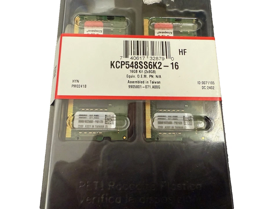 Kingston 16GB (2X 8GB) DDR5 SODIMM 4800MHz Non-ECC Laptop Memory KCP548SS6K2-16 - Image 4 of 4