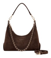 Seidenfelt Manufaktur Rena Midi Hobo Bag Schultertasche Dark Brown Dunkelbraun