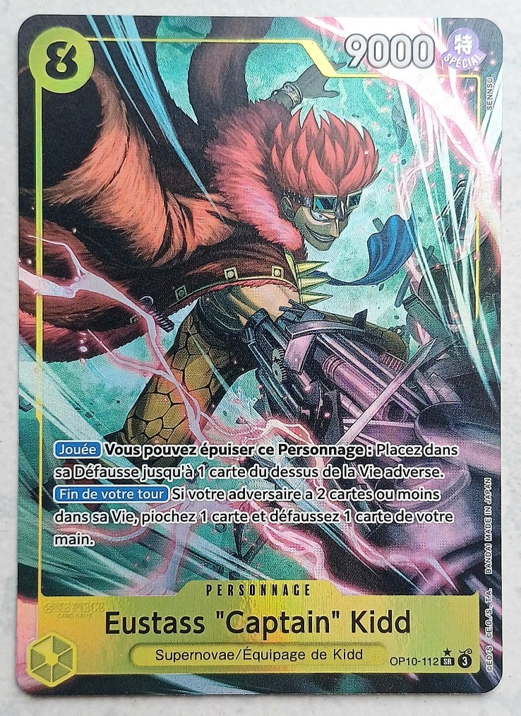 Eustass "Captain" Kidd OP10-112 - Carte One Piece Française SR ALT - NM !