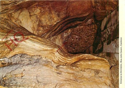 Ansichtskarte>>Blue John Cavern, Castleton, Eingang ins Innere