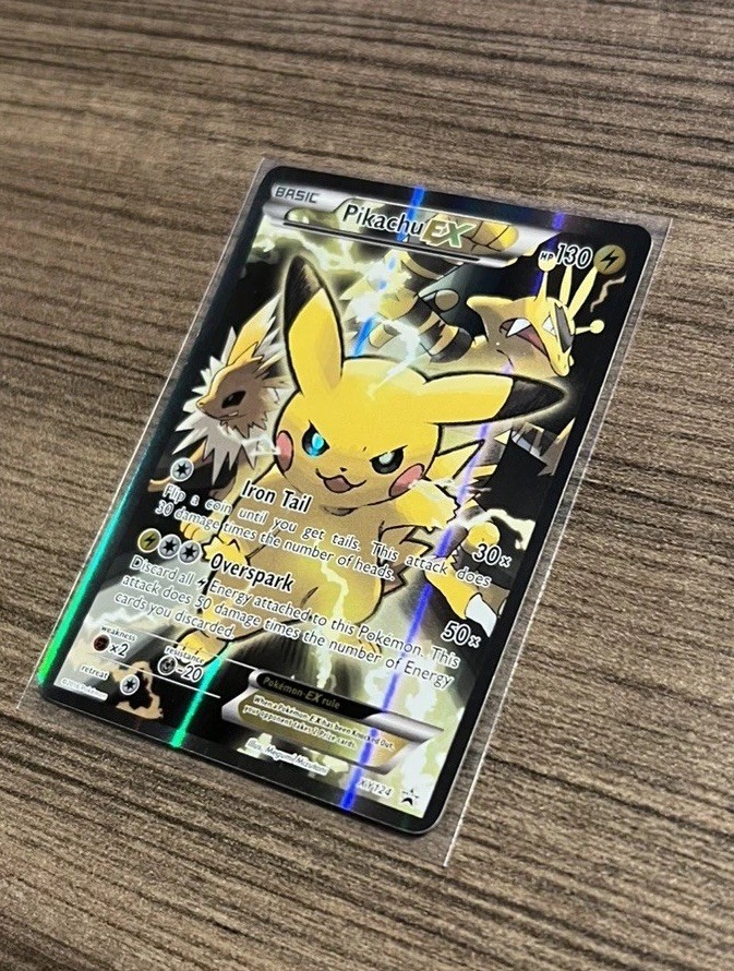 Pikachu EX XY124 XY Black Star Promo Holo 2016 Pokemon Card English HP
