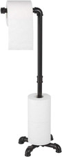 Toilet Paper Holder Stand, Free Standing Bathroom Tissue Roll Holder