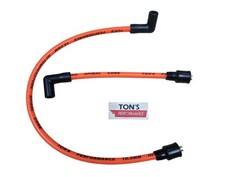 10mm Harley Davidson Big Twin 84-98 Fxd Dyna Softail Spark Plug Wires Orange