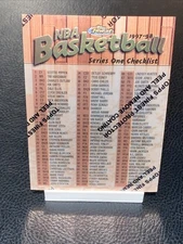 Michael Jordan Kobe Bryant 1997-98 Topps Finest Bronze Checklist W/ Coating #100