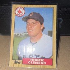 Topps 1987 Topps Roger Clemens #340 Boston Red Sox MLB Baseball Card