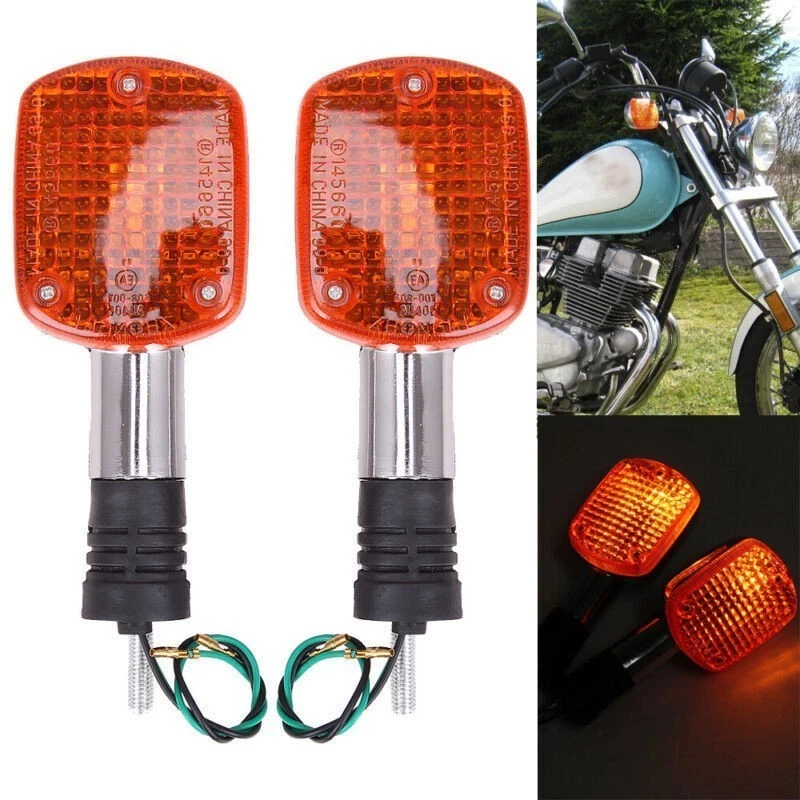 2X Motorcycle Turn Signals Lights For Honda Rebel 250 CMX250C Rebel 450 CMX450C Foto 2 de 4