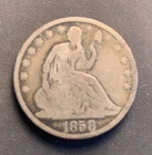 1858 O Seated Liberty Half Dollar Silver Coin Circulated Uncertified
