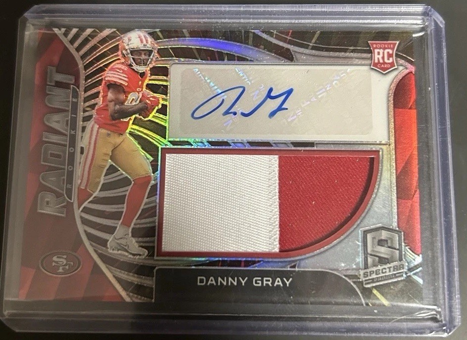 Danny Gray Panini Spectra Radiant Rookie Patch Signatures #RADDGR Base
