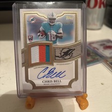 CHRIS BELL 2026 TOPPS FLAGSHIP RPA ROOKIE PATCH RC AUTO /99 Dolphins