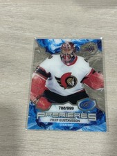 2021-22 UD ICE Hockey FILIP GUSTAVSSON Ice Premieres/ 999 (Ottawa Senators)