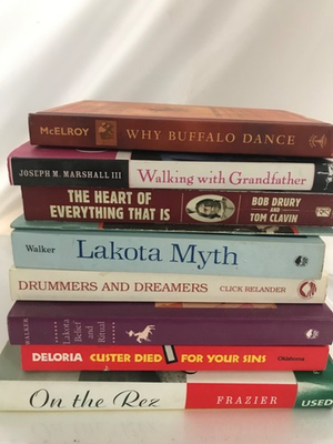 #ad Lot 8 Books Native American On the Rez Lakota Myth Why Buffalo Dance Drummers $40.00