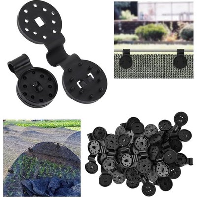 Pack of 100 Shade Cloth Plastic Clips, Shade Nets Retaining Clips, Plastic Cl...