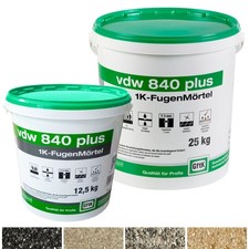 vdw 840 plus Fugenm&ouml;rtel 1K Pflasterfugenm&ouml;rtel wasserdurchl&auml;ssig 25 kg, 12,5 kg