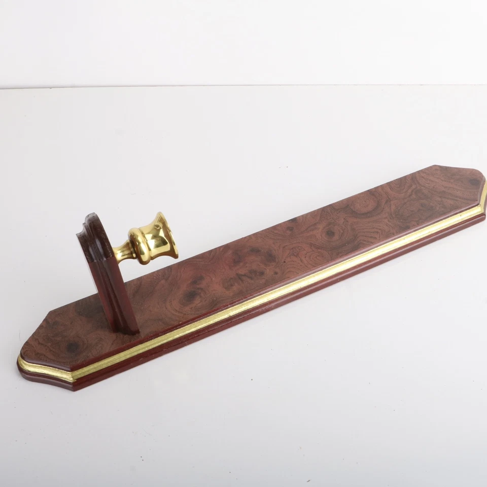 Wall Sconce Candle Stick Holder Brown Wood Metal Holder - Image 2 of 4