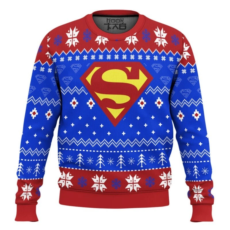 Superman Christmas Ugly Sweater