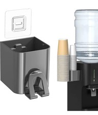 1 Cup Dispenser Holder, 2-16 OZ Paper  Plastic Disposable Cups/Adhesive To Wall