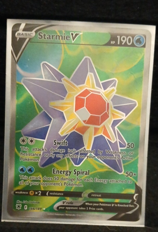 Starmie V (Full Art) 166/189 Swsh10: Astral Radiance Holo
